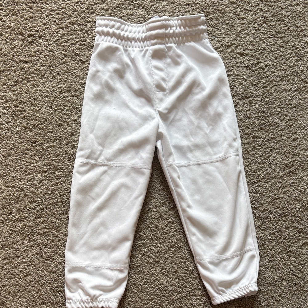Youth White Pull on Baseball Pants